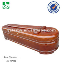 round simple wooden coffin JS-SP012